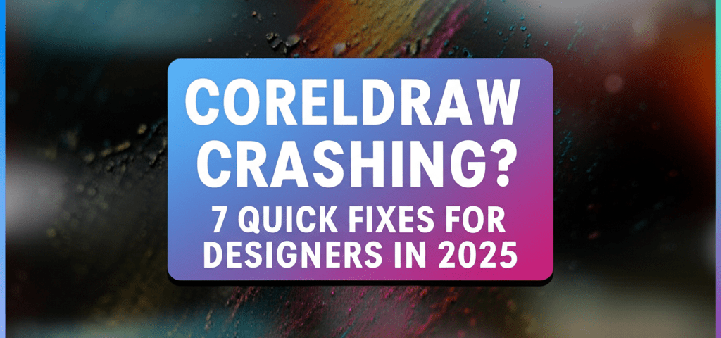 CorelDRAW Crashing? 7 Quick Fixes for Designers in 2025