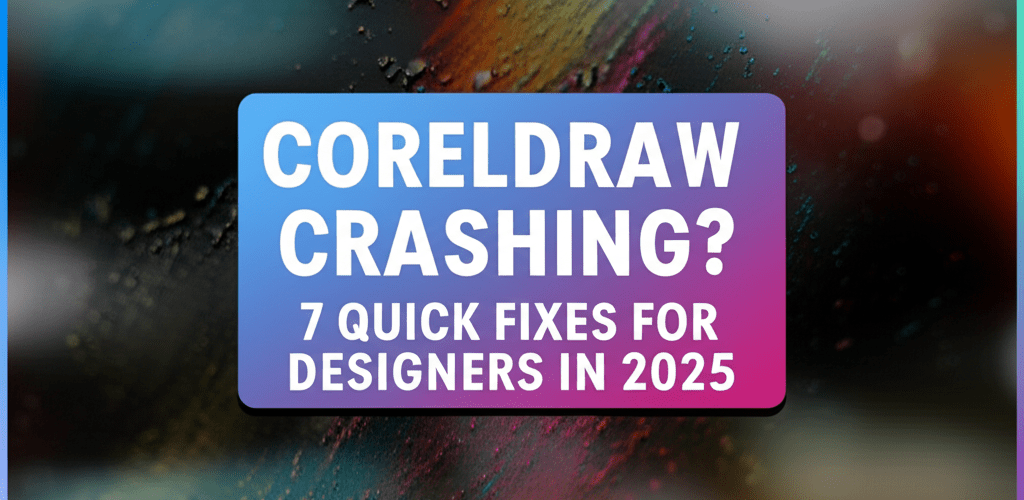 CorelDRAW Crashing? 7 Quick Fixes for Designers in 2025