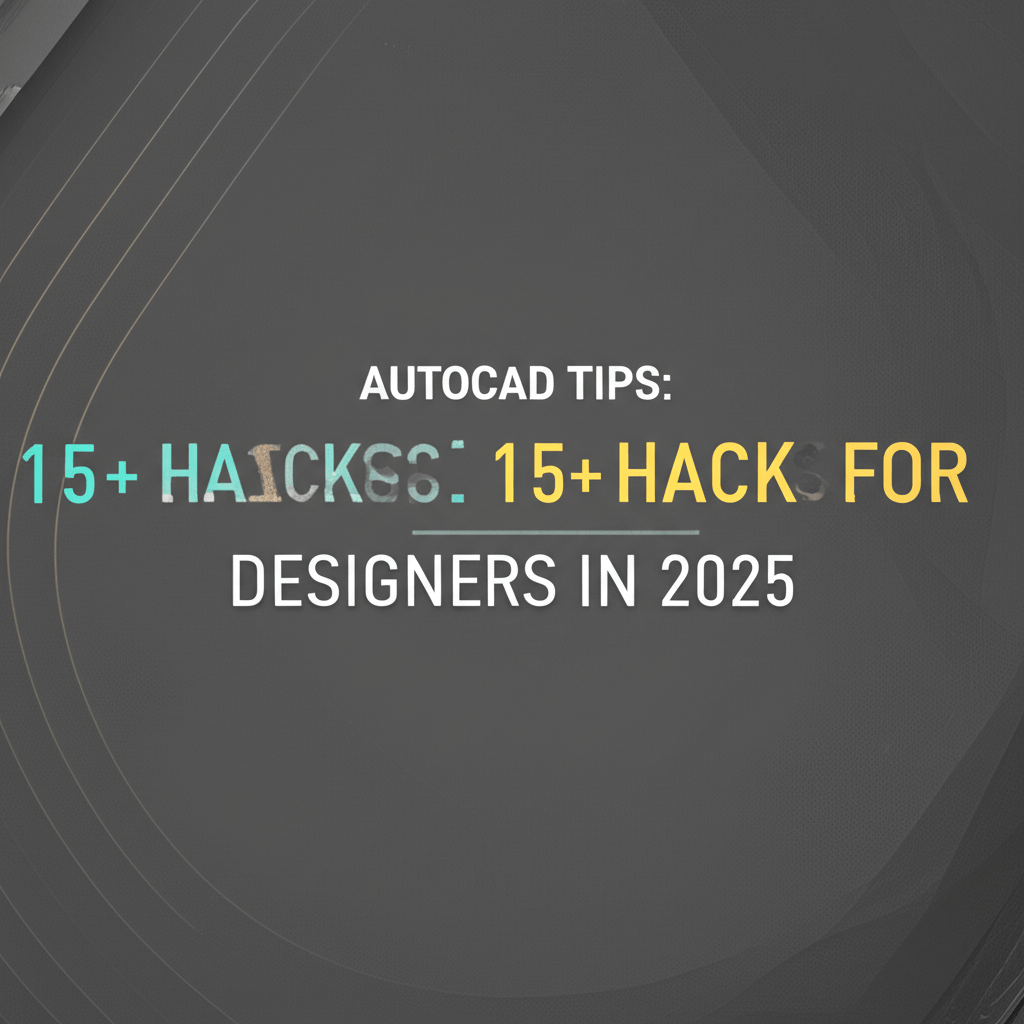 AutoCAD Tips: 15+ Hacks for Designers in 2025