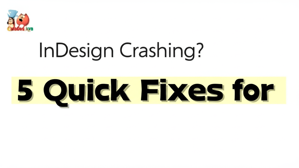 InDesign Crashing? 5 Quick Fixes for 2024