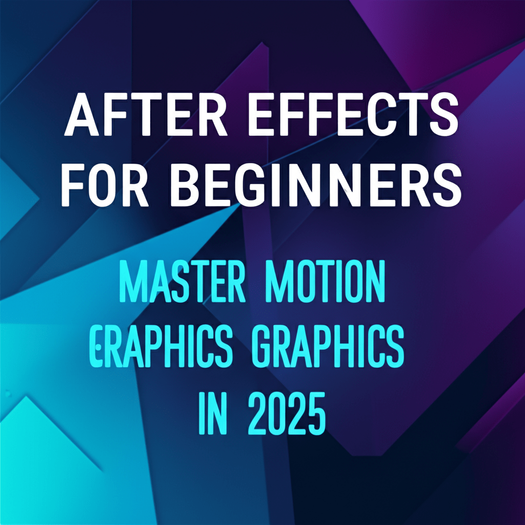 After Effects for Beginners: Master Motion Graphics in 2025