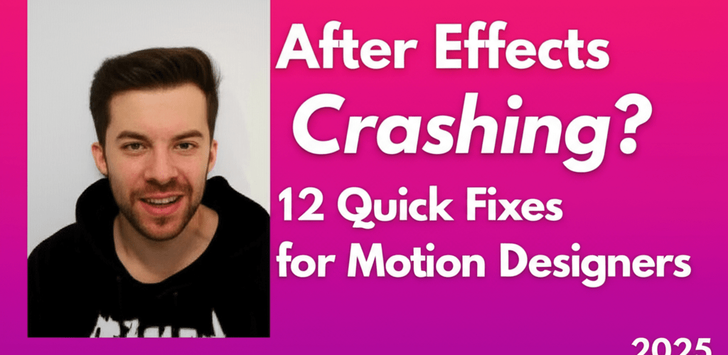 After Effects Crashing? 12 Quick Fixes for Motion Designers 2025