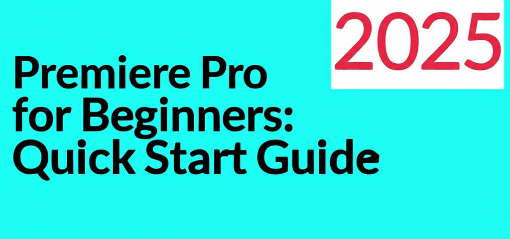 Premiere Pro for Beginners: Quick Start Guide 2025