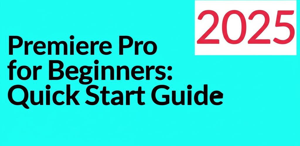 Premiere Pro for Beginners: Quick Start Guide 2025