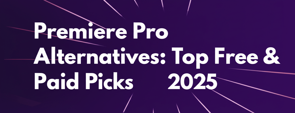 Premiere Pro Alternatives: Top Free & Paid Picks 2025