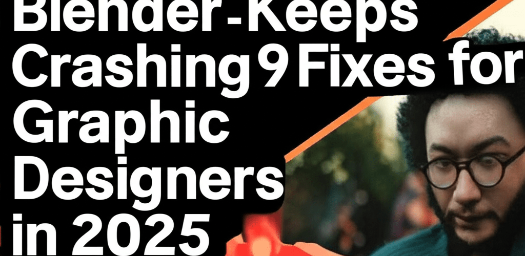 Blender Keeps Crashing? 9 Fixes for Graphic Designers in 2025