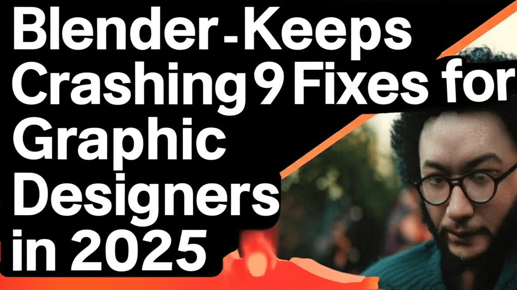 Blender Keeps Crashing? 9 Fixes for Graphic Designers in 2025