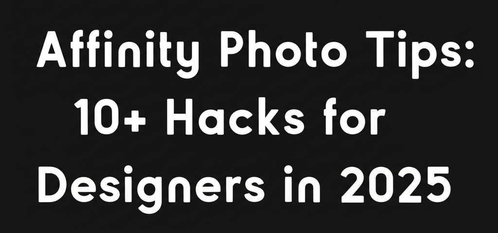 Affinity Photo Tips: 10+ Hacks for Designers in 2025
