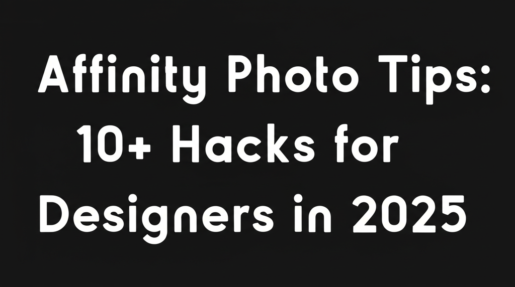 Affinity Photo Tips: 10+ Hacks for Designers in 2025