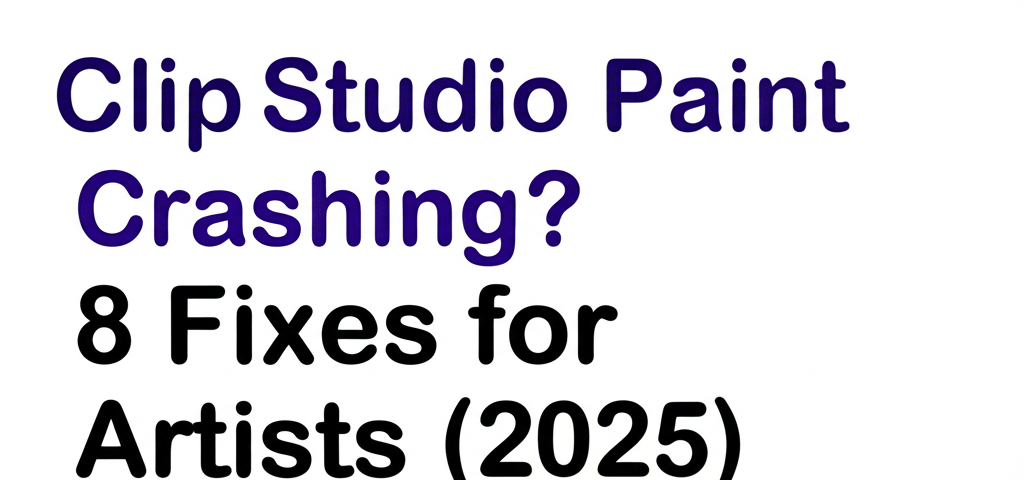 Clip Studio Paint Crashing? 8 Fixes for Artists (2025)