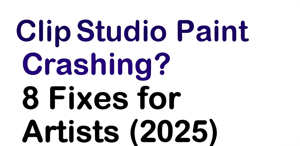Clip Studio Paint Crashing? 8 Fixes for Artists (2025)