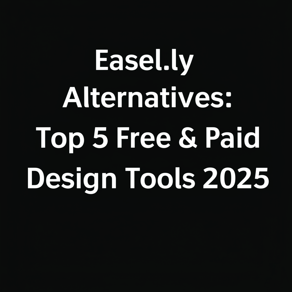 Easel.ly Alternatives: Top 5 Free & Paid Design Tools 2025