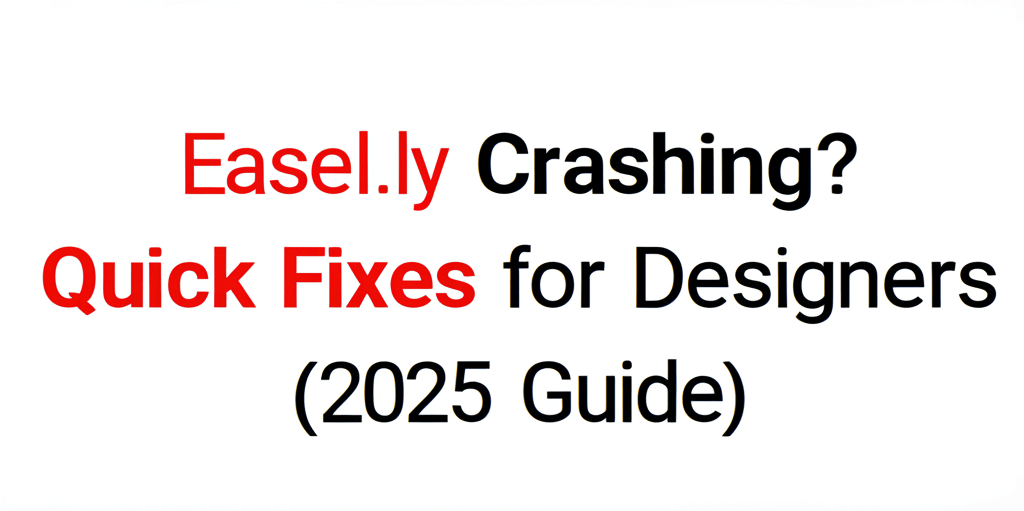 Easel.ly Crashing? Quick Fixes for Designers (2025 Guide)