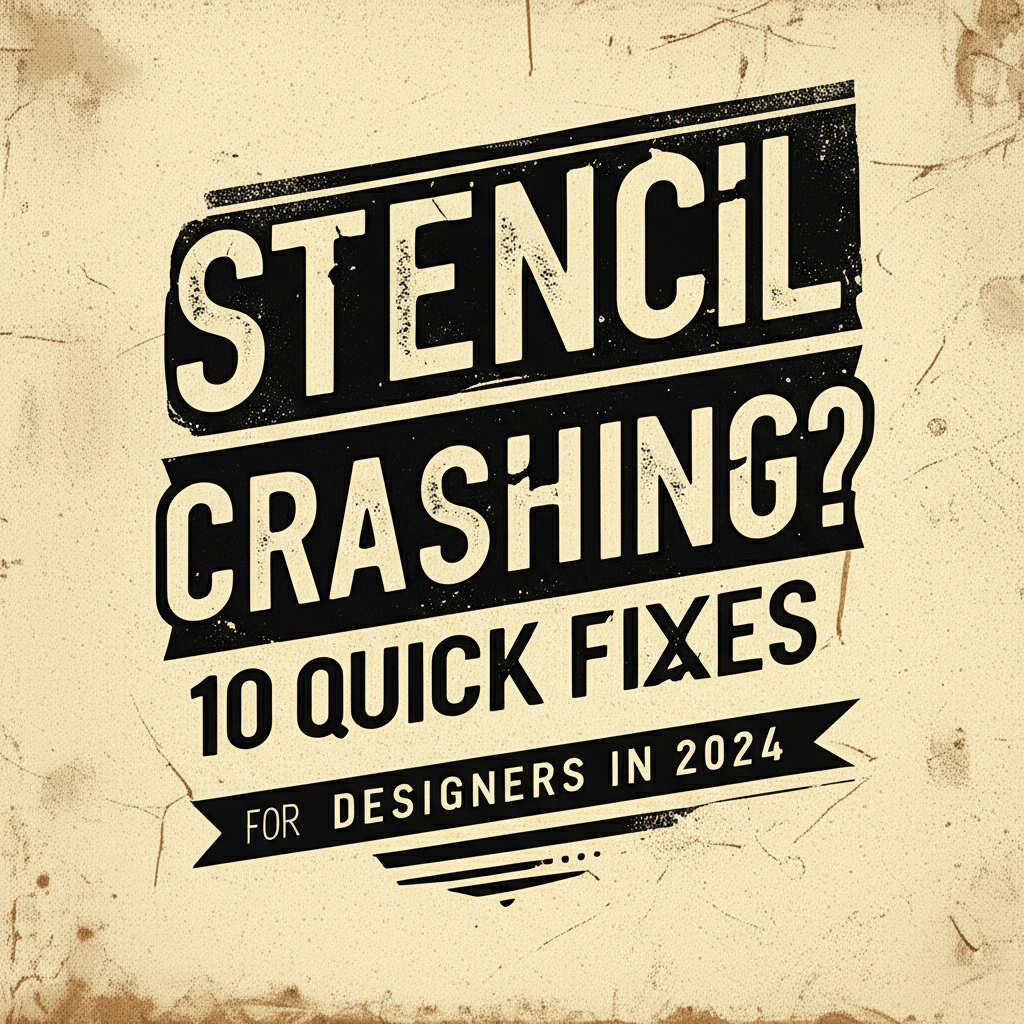 Stencil Crashing? 10 Quick Fixes for Designers in 2024