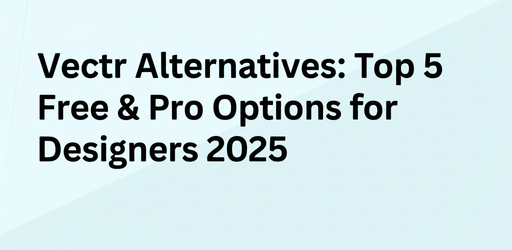 Vectr Alternatives: Top 5 Free & Pro Options for Designers 2025