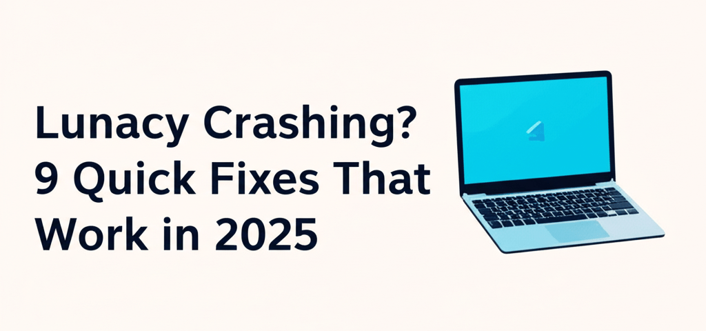 Lunacy Crashing? 9 Quick Fixes That Work in 2025