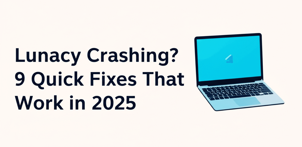 Lunacy Crashing? 9 Quick Fixes That Work in 2025