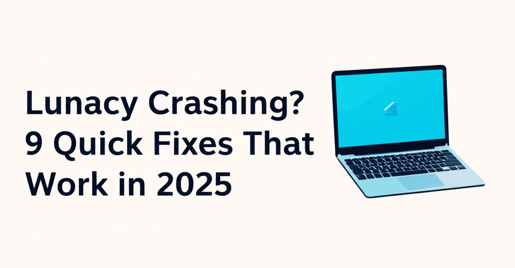 Lunacy Crashing? 9 Quick Fixes That Work in 2025