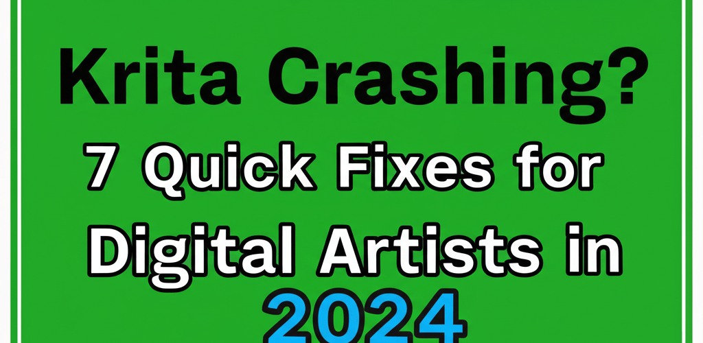 Krita Crashing? 7 Quick Fixes for Digital Artists in 2024