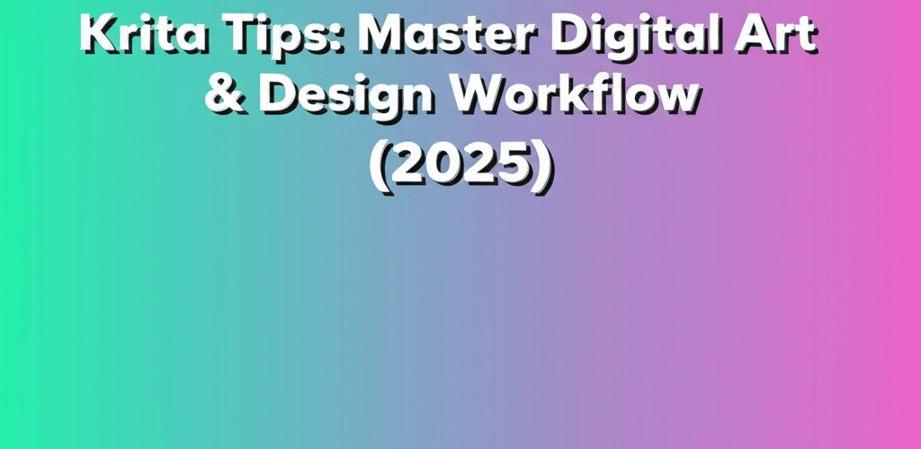 Krita Tips: Master Digital Art & Design Workflow (2025)