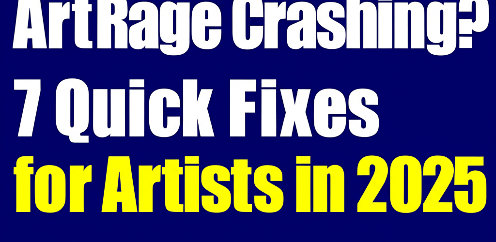 ArtRage Crashing? 7 Quick Fixes for Artists in 2025