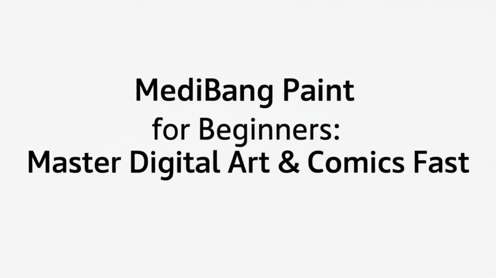 MediBang Paint for Beginners: Master Digital Art & Comics Fast